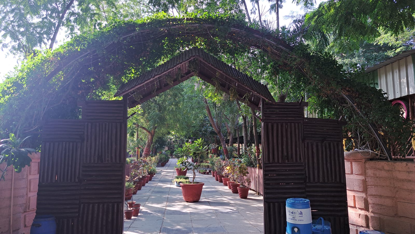 Green Archway Entrance