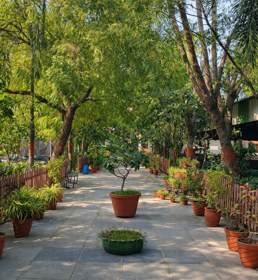 Shanti Suman Resort Garden Pathway